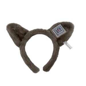 Great Wolf Lodge Ears Faux Fur Headband Gray Kids Youth Halloween Animal Logo